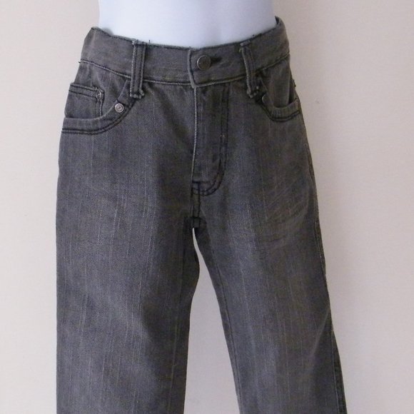 US Polo Assn Jeans Grey Denim Girls Size 6 Logo - Picture 2 of 8